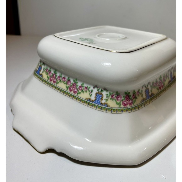 T & V Limoges France Lidded Porcelain Tureen La Cloche Roses Gold Granny Core - Picture 13 of 15